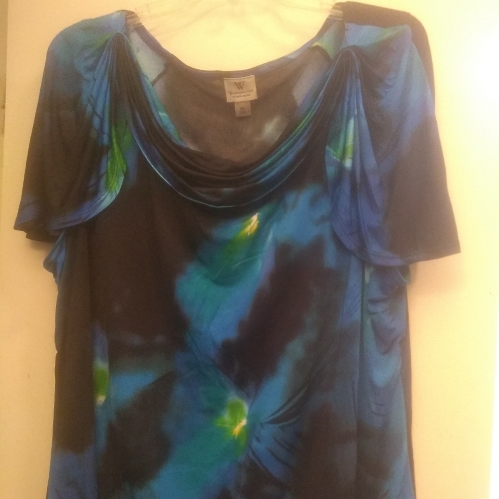 Worthington short sleeve blouse 3x